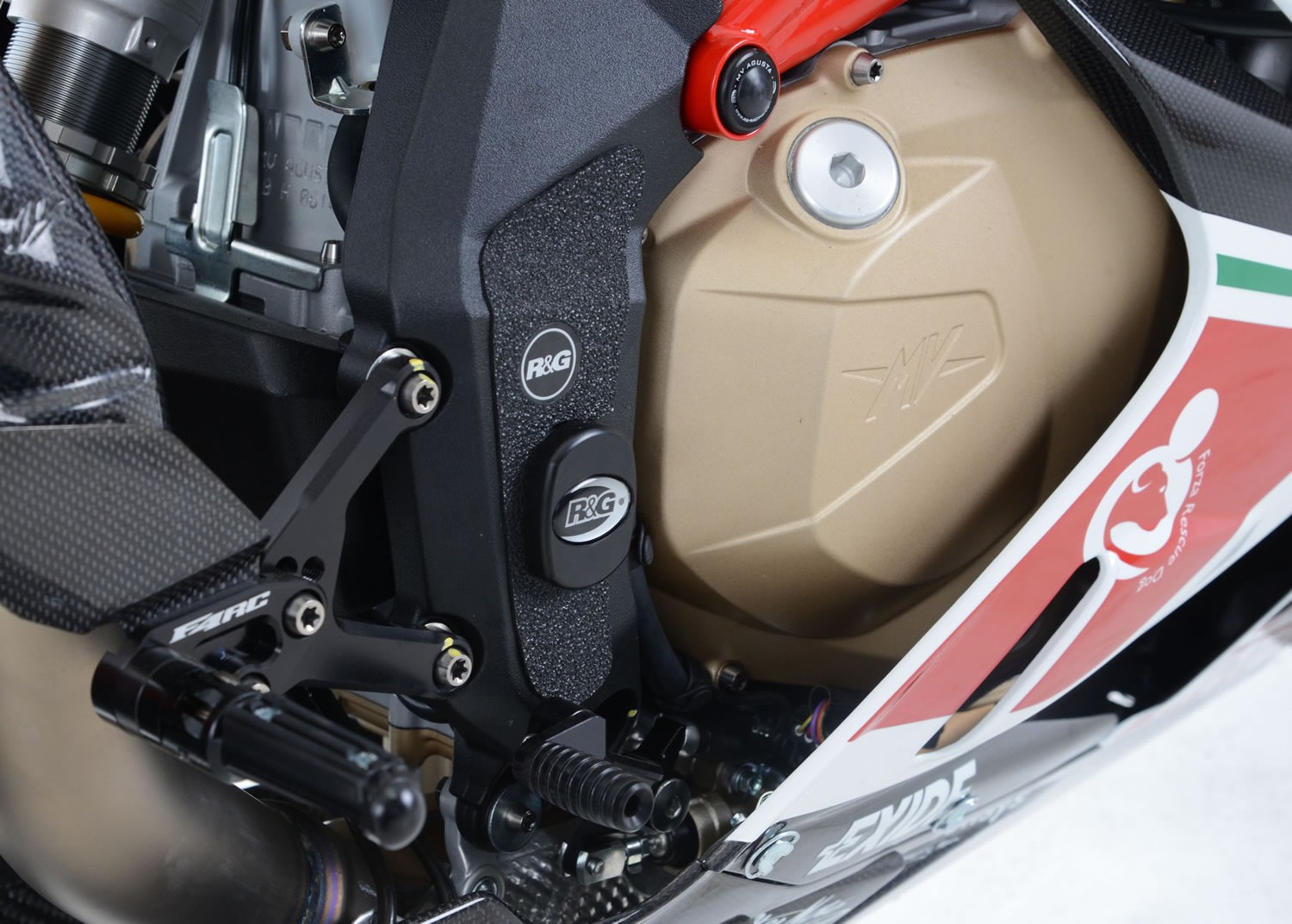 R&G Racing Boot Guard 4-piece for MV Agusta F4 1000R '10-'19, F4RR / F4RC '15-'20 R&G Racing Boot Guard 4-piece for MV Agusta F4 1000R '10-'19, F4RR / F4RC '15-'20